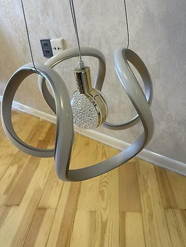 spirallı dəftərlər: Led Çılçıraq, 3 lampa, Metal — 3
