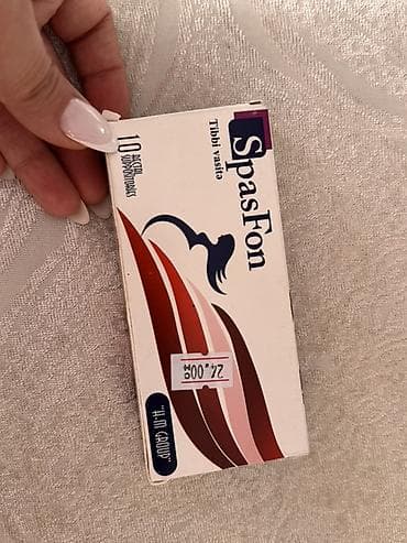 Məhsul: SpasFon – rektal şamlar Forması: 10 ədəd şam (suppozitoriya) — 1