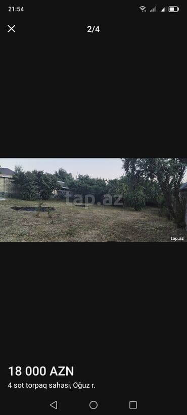 qobuda torpaq satilir 2022: 4 sot, Tikinti — 2