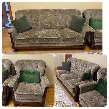 İşlənmiş, Divan, 2 kreslo