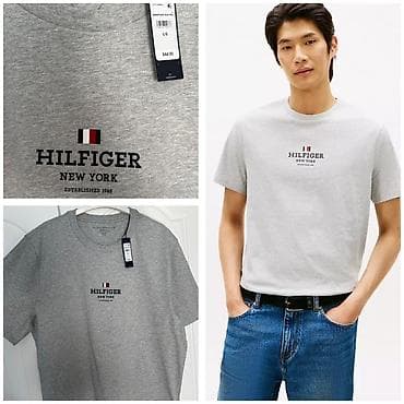 Futbolka, Tommy Hilfiger, L, rəng - Boz — 1