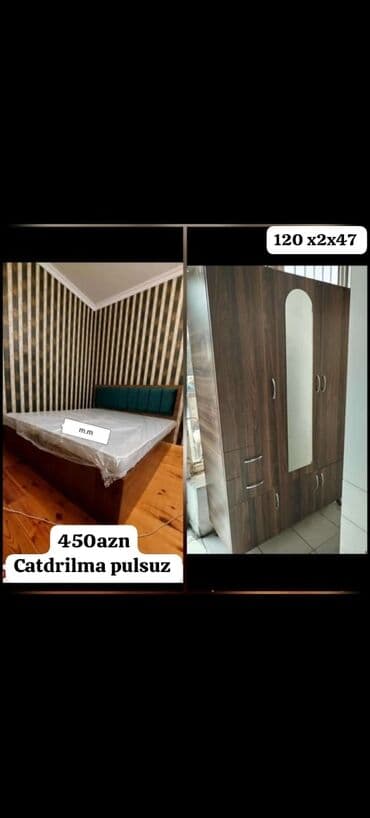 2 təknəfərlik çarpayı, Dolab, Tumba, Azərbaycan, Yeni