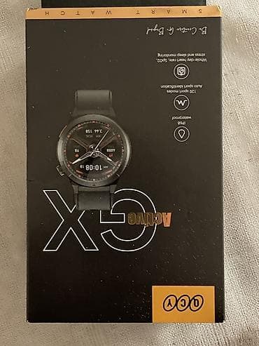 Yeni, Smart saat, Smart, Sensor ekran, rəng - Qara