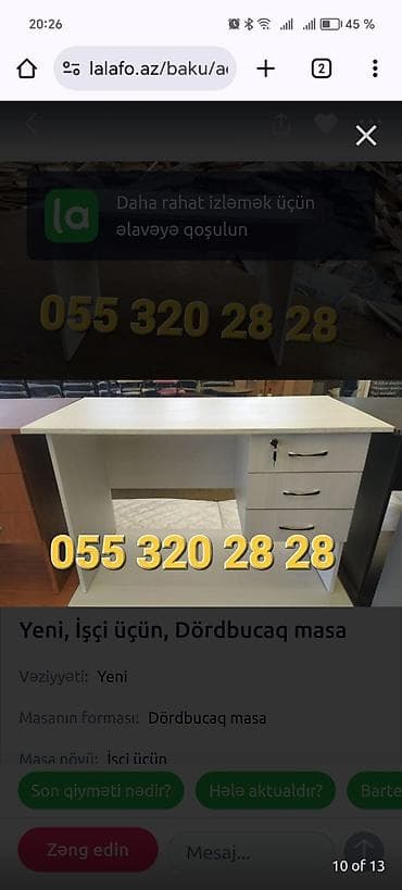 Офисные столы: Новый, Для директора, Прямоугольный стол — 4