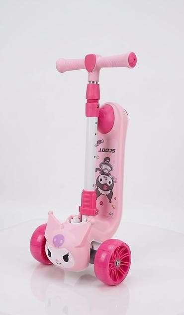 bakavin nədir: Uşaq skuter – Kuromi dizaynlı, musiqili, qatlanan model — 2
