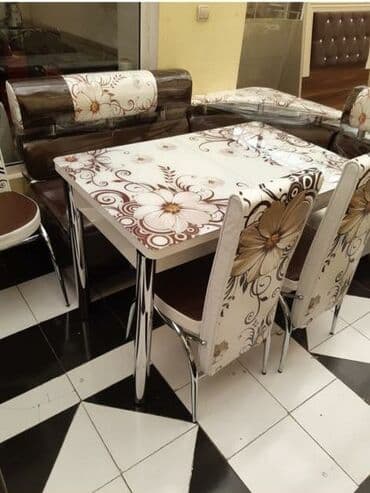 stol və stul dəstləri: 🇹🇷Türk istehsalı Möhtəşəm ✨✨ Kuxna üçün stol stul dəsti 2 stul 1 — 10