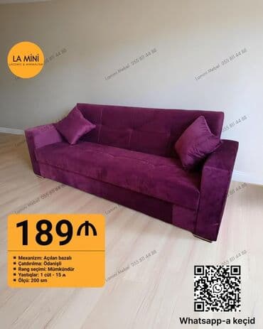 куплю б у мебель: Divan, Yeni, Açılan, Bazalı, Vеlur parça, Ödənişli çatdırılma — 1