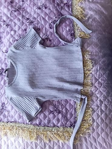 şort: Qadınlar üçün qısaqoll köynək/bluz - Rəng: açıq bənövşəyi (lilac) - — 1