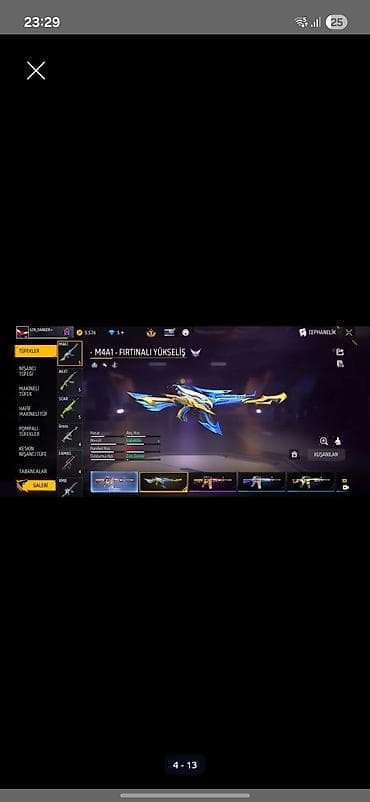 27 5: Free Fire oyun hesabı - Profil səviyyəsi: 66 - UID: 1732034549 - — 4