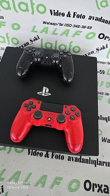 playstation kirayesi: Sony PlayStation 4 Pro 1TB Daxili yaddaş ı+ 5 oyun yazılıb. gəlmədir — 3
