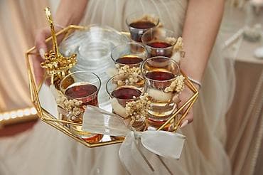 Stəkanlar, rəng - Bej, Şüşə