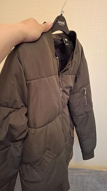 SMOG kişi bomber tipli şişmə gödəkçə - Rəng: zeytun-yaşıl - Model