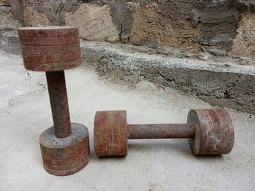 idman qantel: Железные Гантели, Вес: 6 кг, Б/у — 2
