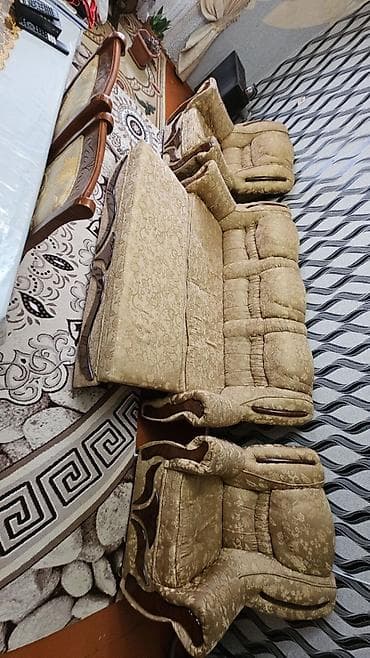 klassik mebeller: Klassik üslubda mebel dəsti – 3-cü divan + 2 ədəd kreslo - Rəng — 2