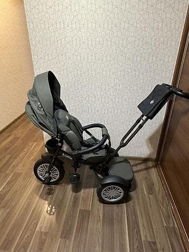Kidilo uşaq üçtəkərli velosiped-kolyaska - 2-si 1-də dizayn: valideyn — 6