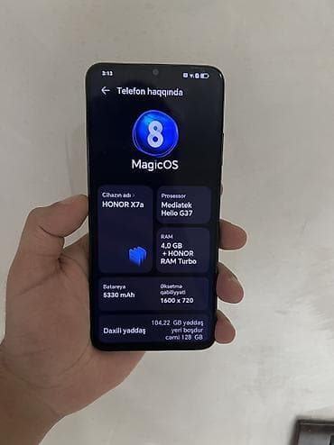 redmi not 12 pro plus: Honor X7a, 128 GB, rəng - Qara — 9