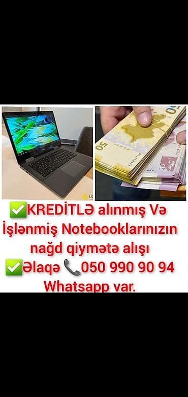 Masaüstü kompüterlər və iş stansiyaları: Kreditlə alınmış və ya i̇şlənmiş notebookların nağd yüksək qiymətə — 1