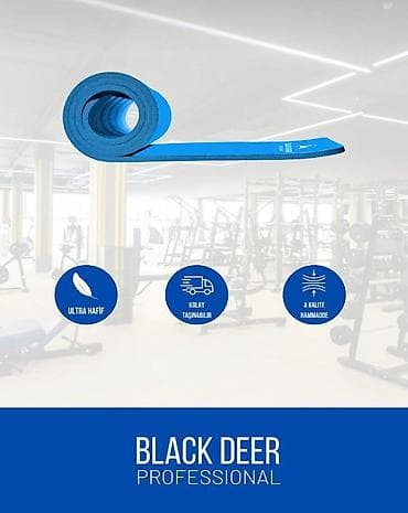 idman doseyi: Mavi rəngdə, yüngül, Black Deer markalı idman və yoqa döşəyi. Elastik — 2