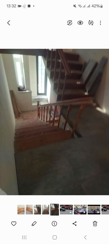 Maye divar kağızları: Taxta pilləkən – interyer üçün hazır konstruksiya - Material: möhkəm — 1