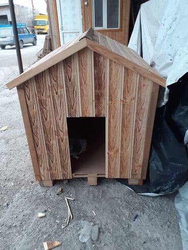 Daşıma çantaları: Taxta heyvan evi - Material: təbii ağacdan yığılma, şaquli lövhəli — 1