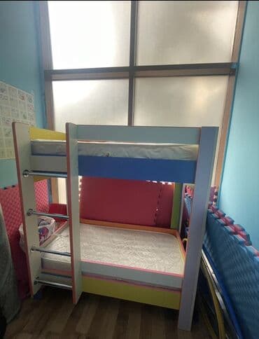 Oğlan və qız üçün, Çarpayı, Matras ilə, Siyirməsiz, MDF