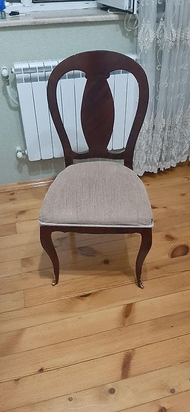 stul tek: Klassik üslubda taxta stul Materialı palıd ağacından hazırlanıb Rahat — 2