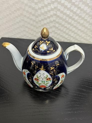 Yeni, rəng - Göy, Çaydan, Farfor