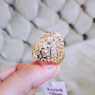 qedimi uzukler: Toy, Üzük, Sarı qızıl, 585 Əyar, Qaşsız — 5