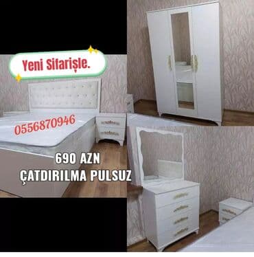 tek termo: İkinəfərlik çarpayı, Termo, Dolab, 2 tumba, Azərbaycan, Yeni — 1