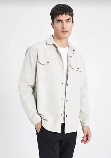 Мужская рубашка, Defacto, 2XL, цвет - Серый — 3