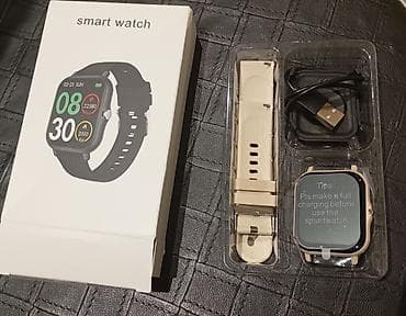 умные часы: Новый, Смарт часы, Умные, Сенсорный экран, цвет - Бежевый — 4