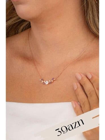 Hummer: Zərif qadın boyunbağıları kolleksiyası - Qar dənəsi asqılı gümüş — 4