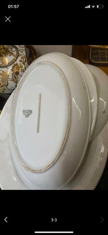 Əntiq saatlar: Boşqab, 95 il, Farfor — 3