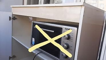 Ev və bağ: Mətbəx dolabı – soba üçün yer və açıq rəfli - Material: laminat/LDSP — 1