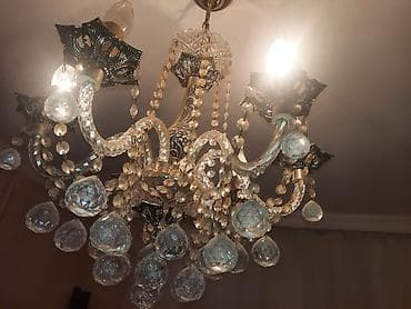 Çılçıraq, 5 lampa, Xrustal