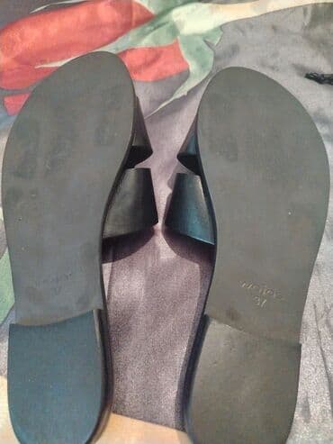 yun qadın şap şapları: Ölçü: 37, rəng - Qara, İşlənmiş — 2