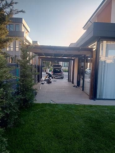 Açıq hava üçün taxta pergola – terasa və həyət məkanı üçün hazır həll