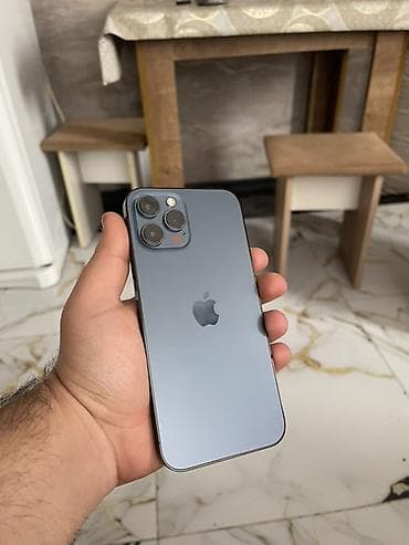 samsuq a 52: IPhone 12 Pro Max, 128 GB, Sierra Blue, Face ID — 1