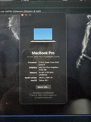 apple macbook air: Apple MacBook Pro 13" (2020, 4x Thunderbolt 3) - Ekran: 13 düym — 3