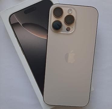 16 pro barter: IPhone 16 Pro Max, 256 GB, Desert Titanium, Face ID — 2