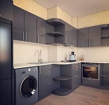 Sifarişlə mətbəx dəsti, Özü çəkən petlələr, Parlaq laminat, Kredit yoxdur, Pulsuz çatdırılma