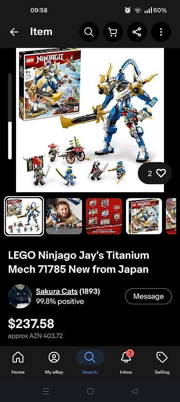 Konstruktorlar: LEGO NINJAGO – Jay’s Titan Mech (71785) - Yaş: 9+ - Mövzu: Ninjago - — 2