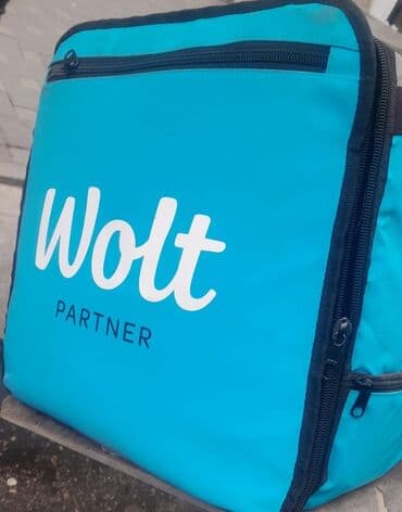 Wolt çatdırılma çantası – izotermik, böyük həcmli, peşəkar kuryerlər — 4