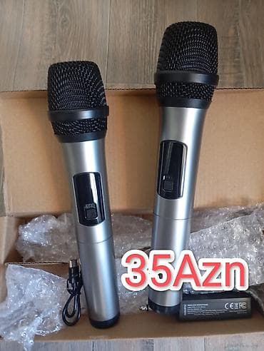 usb mikrofonlar: Təzə İkili simsiz mikrofon dəsti Xüsusiyyətlər: - 2 ədəd əl tipli — 2