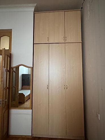 siyirmeli dolab: İşlənmiş, 4 qapılı, Bej, Digər material, Açılan, Düz dolab — 3