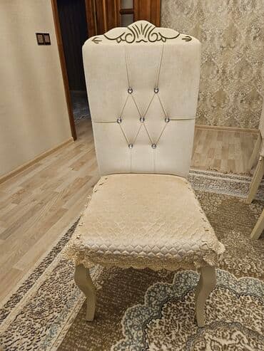 gaming oturacaqlar: Qonaq otağı üçün, İşlənmiş, Açılmayan, Oval masa, 6 stul — 3