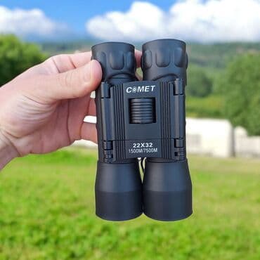 optik eynekler qiymetleri: Qara rəngli, Comet markalı, 22x32 ölçülü binokl. 1500M/7500M — 1
