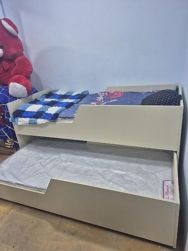 alt ust kravat: İki mərtəbəli sürüşdürülən çarpayı (trundle bed) - Model: Aşağı — 3