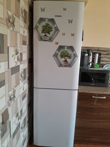 pozis soyuducu: Pozis iki qapılı soyuducu - Rəng: ağ, ön tərəfdə dekorativ — 1