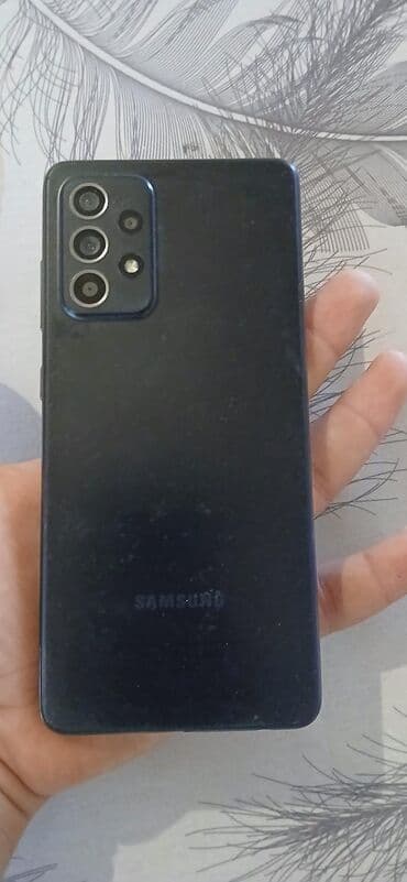 samsung tv 127 ekran: Samsung Galaxy A52, 128 GB, rəng - Qara, İki sim kartlı, Face ID, Düyməli — 1